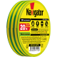 Изолента ПВХ 19мм (рул.20м) жел/зел. NIT-A19-20/YG Navigator 71115