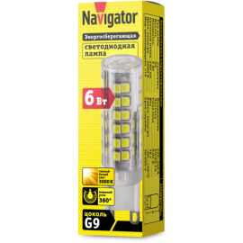 Лампа светодиодная 71 268 NLL-P-G9-6-230-3K 6Вт капсульная 3000К тепл. бел. G9 480лм 220-240В Navigator 71268