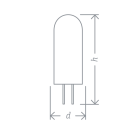 Лампа светодиодная 71 347 NLL-S-G4-2.5-230-3K 2.5Вт 3000К тепл. бел. G4 170лм 220-240В Navigator 71347