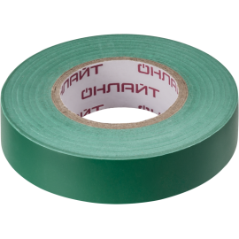 Изолента ПВХ 15мм (рул.20м) 71 680 OIT-B15-20/G зел. ОНЛАЙТ 71680