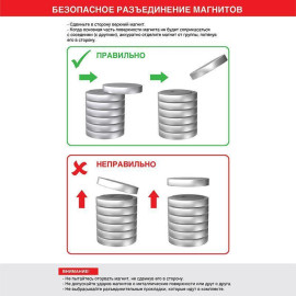 Магнит неодимовый диск 10х3мм с зенковкой 7х3.5мм (блист.6шт) Rexant 72-3601