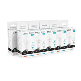 Лампа светодиодная Elementary 25Вт A70 грушевидная 4100К нейтр. бел. E27 2100лм GAUSS 73225