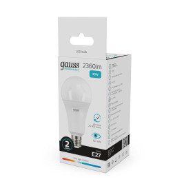 Лампа светодиодная Elementary 30Вт A67 грушевидная 4100К нейтр. бел. E27 2360лм GAUSS 73229