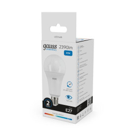 Лампа светодиодная Elementary 30Вт A70 грушевидная 6500К холод. бел. E27 2390лм GAUSS 73239