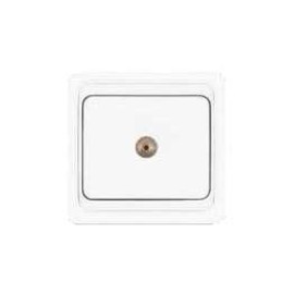 Розетка телевизионная TV 1-м СП Валери бел. UNIVersal В0027