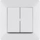 Выключатель 2-кл. СП Valena Life 10А IP20 250В с лицев. панелью безвинтов. зажимы механизм бел. Leg 752405