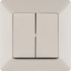 Выключатель 2-кл. СП Valena Life 10А IP20 250В с лицев. панелью безвинтов. зажимы механизм сл. кость Leg 752505