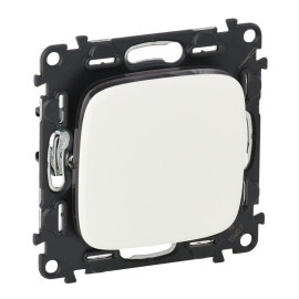 Выключатель 1-кл. СП Valena Allure 10А IP20 250В 10AX с лицев. панелью безвинтов. зажимы механизм бел. Leg 752701