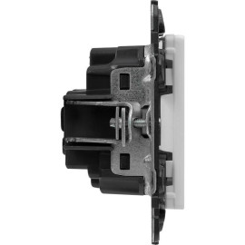 Розетка 1-м СП Valena Life 16А IP20 250В 2P+E винтов. клеммы механизм бел. Leg 753425