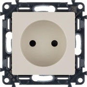 Розетка 1-м СП Valena Life 16А IP20 250В 2P защ. шторки безвинтов. клеммы с лицев. панелью механизм сл. кость Leg 753516