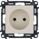 Розетка 1-м СП Valena Life 16А IP20 250В 2P защ. шторки безвинтов. клеммы с лицев. панелью механизм сл. кость Leg 753516