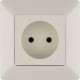 Розетка 1-м СП Valena Life 16А IP20 250В 2P защ. шторки безвинтов. клеммы с лицев. панелью механизм сл. кость Leg 753516