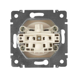 Розетка 1-м СП Valena 16А IP21 без заземл. на винтах механизм сл. кость IEK 774316