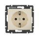 Розетка 1-м СП Valena 16А IP21 230/250В 2P+E с заземл. защ. шторки на винтах механизм сл. кость IEK 774321