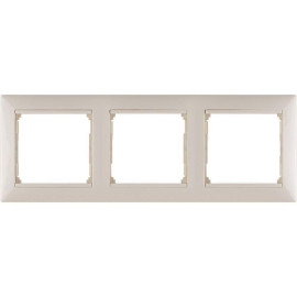 Рамка 3-м Valena горизонт. сл. кость IEK 774353