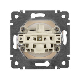 Розетка 1-м СП Valena 16А IP21 без заземл. на винтах механизм бел. IEK 774416