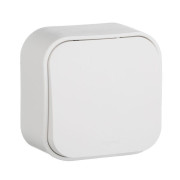 Переключатель проходной 1-кл. ОП Quteo 10А IP20 10AX бел. IEK 782204