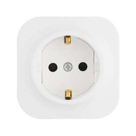 Розетка 1-м ОП Quteo 16А IP20 2P+E с заземл. без защ. шторок бел. IEK 782211