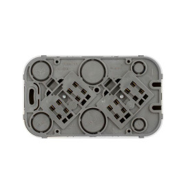 Розетка 2-м ОП Quteo 16А IP20 250В 2х2P без заземл. без защ. шторок бел. IEK 782231