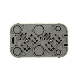 Розетка 2-м ОП Quteo 16А IP20 250В 2х2P+E с заземл. без защ. шторок бел. IEK 782233