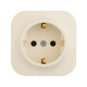 Розетка 1-м ОП Quteo 16А IP20 2P+E с заземл. без защ. шторок сл. кость IEK 782241