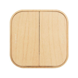 Выключатель 2-кл. ОП Quteo 10А IP20 10AX дерево IEK 782262