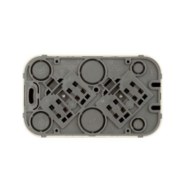 Розетка 2-м ОП Quteo 16А IP20 250В 2х2P+E с заземл. защ. шторки сл. кость IEK 782267