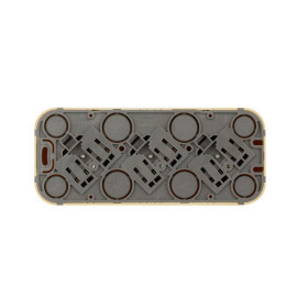 Розетка 3-м ОП Quteo 16А IP20 250В 3х2P+E с заземл. защ. шторки дерево IEK 782288