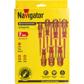 Набор отверток диэлектрических NHT-Оtd01-H7 (7 предметов) Navigator 82354