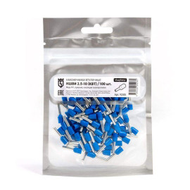 Наконечник штыревой втулочный изолированный НШВИ 2.5-10 КВТ 92305