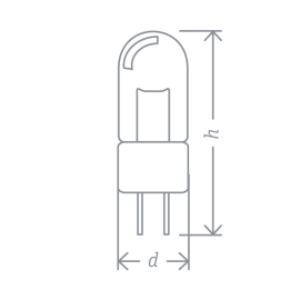 Лампа галогенная 94 210 JC 20Вт clear G4 12В 2000h Navigator 94210