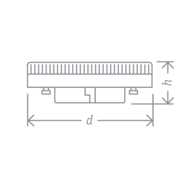 Лампа светодиодная 94 249 NLL-GX53-6-230-2.7K 6Вт таблетка 2700К тепл. бел. GX53 440лм 220-240В Navigator 94249