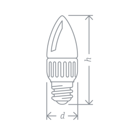 Лампа светодиодная 94 482 NLL-P-C37-5-230-4K-E14-FR 5Вт свеча 4000К нейтр. бел. E14 370лм 176-264В Navigator 94482