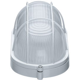 Светильник ЛОН 94 801 NBL-O2-60-E27/WH 1х60Вт E27 IP54 (аналог НПБ 1402 бел. овал с решеткой 60Вт) Navigator 94801