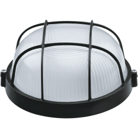 Светильник ЛОН 94 812 NBL-R2-60-E27/BL 1х60Вт E27 IP54 (аналог НПБ 1302 черн. круг с решеткой 60Вт) Navigator 94812