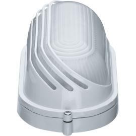 Светильник ЛОН 94 816 NBL-O3-60-E27/WH 1х60Вт E27 IP54 (аналог НПБ 1407 бел. овал ресн. 60Вт) Navigator 94816