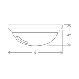 Светильник светодиодный 94 829 NBL-PR1-8-4K-WH-IP65-LED 8Вт 4000К IP65 ЖКХ поликарбонат круг бел. (аналог НПП) Navigator 94829