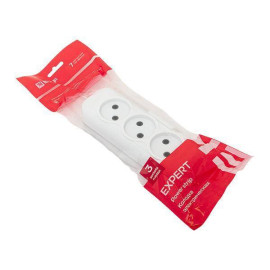 Колодка удлинителя 3-м без заземл. 10А Эксперт 2.2кВт EKF AKB10-3