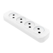 Колодка удлинителя 4-м без заземл. 10А Эксперт 2.2кВт EKF AKB10-4