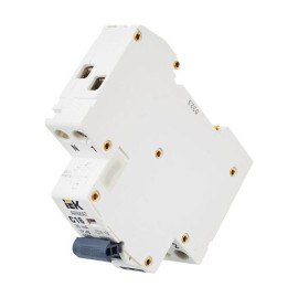 Выключатель автоматический дифференциального тока 2п (1P+N) C 16А 30мА тип AC АВДТ B06S 18мм ARMAT IEK AR-B06S-1N-C16C030