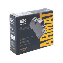 Выключатель автоматический дифференциального тока 2п (1P+N) C 16А 30мА тип AC АВДТ B06S 18мм ARMAT IEK AR-B06S-1N-C16C030