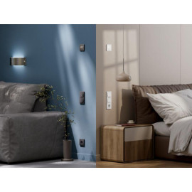 Выключатель 1-кл. AtlasDesign Smart 10А (сх. 1) L+N с подсветкой Zigbee механизм бел. SE ATN000113Z