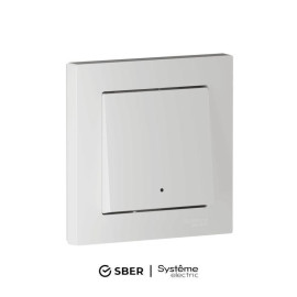 Выключатель 1-кл. AtlasDesign Smart 10А (сх. 1) L+N с подсветкой Zigbee механизм бел. SE ATN000113Z