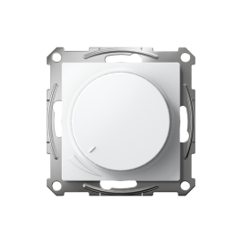 Светорегулятор поворотно-нажимной AtlasDesign 400Вт механизм бел. SE ATN000123