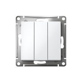 Выключатель 3-кл. СП AtlasDesign 10А IP20 (сх. 1+1+1) 10AX механизм бел. SE ATN000131