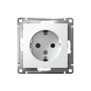 Розетка 1-м СП AtlasDesign 16А IP20 с заземл. механизм бел. SE ATN000143