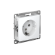 Розетка 1-м СП AtlasDesign 16А IP20 с заземл. механизм бел. SE ATN000143
