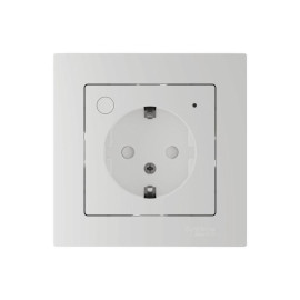 Розетка AtlasDesign Smart 16А L+N с заземл. защ. шторки Zigbee механизм бел. SE ATN000145Z