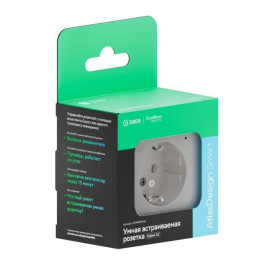 Розетка AtlasDesign Smart 16А L+N с заземл. защ. шторки Zigbee механизм бел. SE ATN000145Z