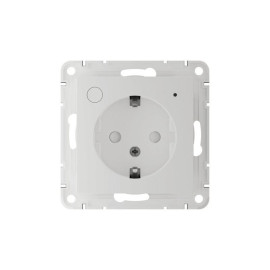 Розетка AtlasDesign Smart 16А L+N с заземл. защ. шторки Zigbee механизм бел. SE ATN000145Z